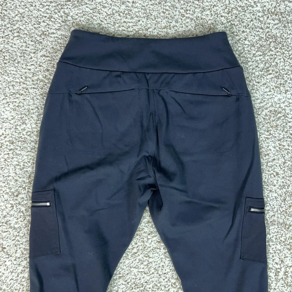 Athleta Pants Womens 8 Blue Headlands Hybrid Cargo Leggings Hiking Travel Gym